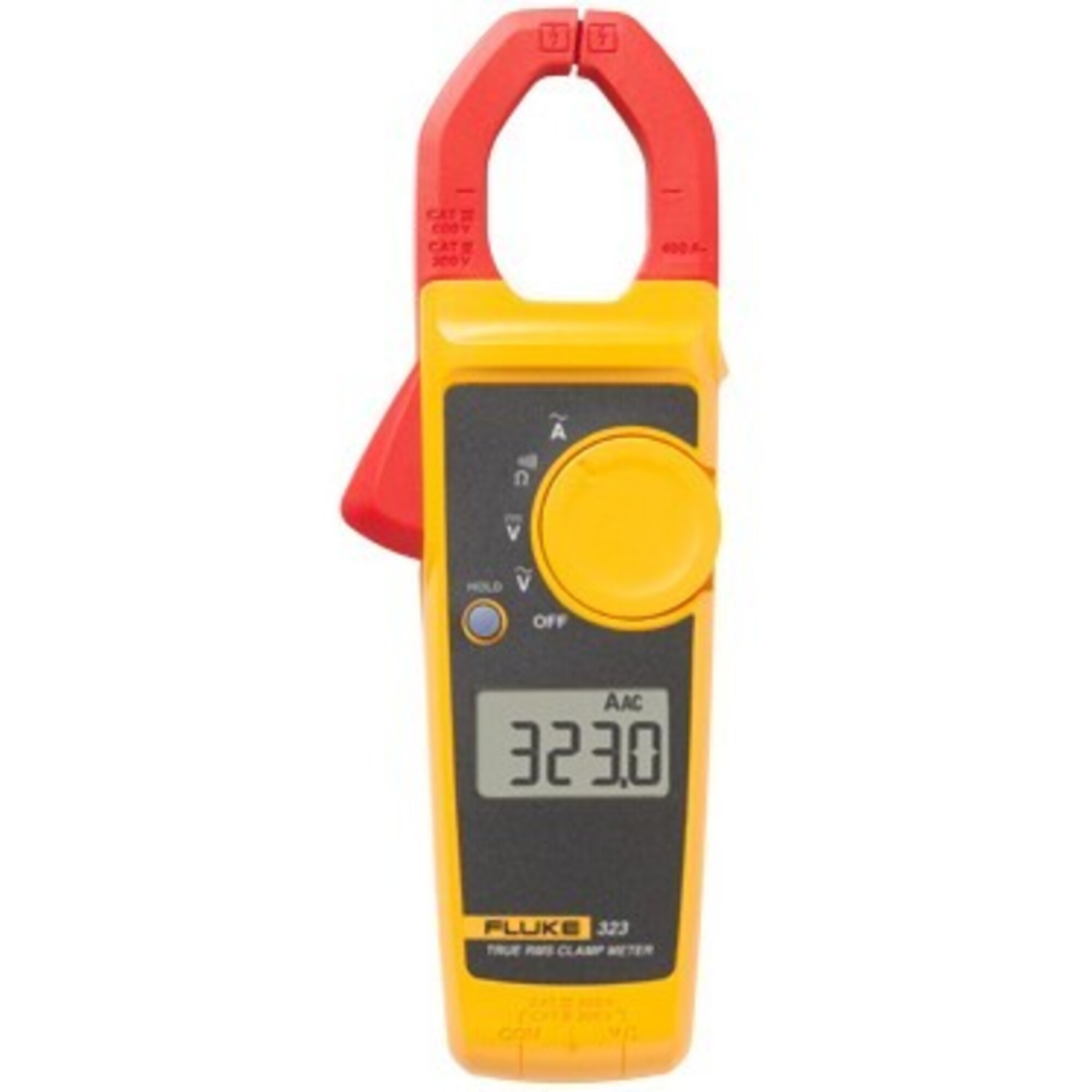 Fluke AC/DC Clamp Meter — 400A, 65–400 Hz, Model# FLU323